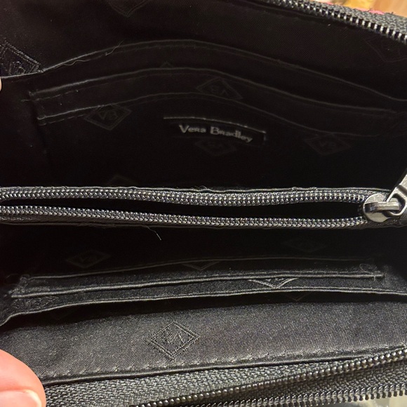 Disney Vera Bradley Pink and Black Mickey Balloons Quilted Wallet - Picture 3 of 5